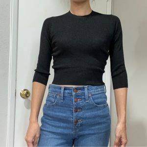 Iro Crop 3/4 Sleeve Shirt